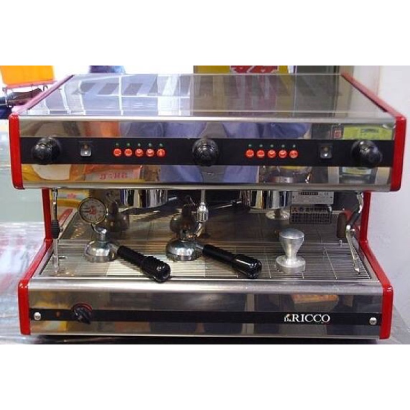 DaRICCO雙孔半自動咖啡機+原廠磨豆機+三支把手(2雙1單)