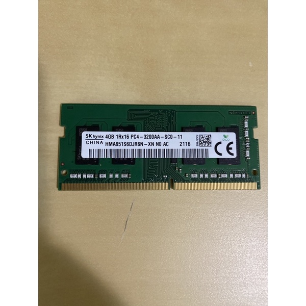 SK Hynix 4GB 1Rx16 PC4-3200AA-SC0-11
