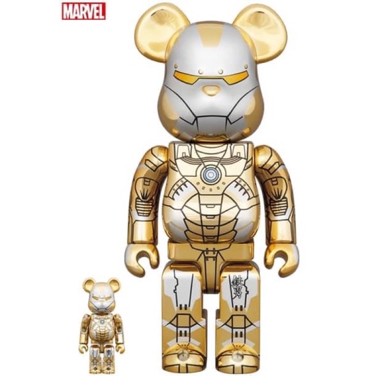 BE@RBRICK 空山基鋼鐵人 500% 微盒損便宜出