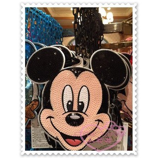 ♥小花花日本精品♥Hello Kitty 迪士尼Disney米奇亮片票套零錢包證件套日本東京迪士尼限定58700501
