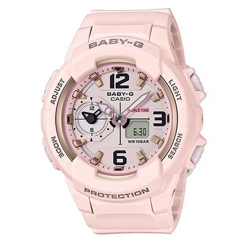 【CASIO】BABY-G 甜美柔和雲系女孩雙顯錶-膚粉 (BGA-230SC-4B)正版宏崑公司貨