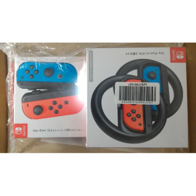 Nintendo switch紅藍手把加原廠方向盤