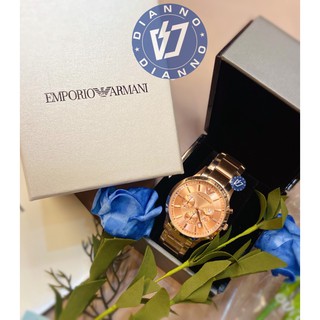 免運 帝安諾 實體店面 EMPORIO ARMANI AX 阿曼尼 玫瑰金 腕錶 三眼 計時錶 石英 手錶 AR2452