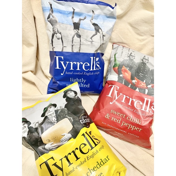 《臺隆哈囉購》英國Tyrrells  泰勒絲 洋芋片 英國最好吃洋芋片 暢銷熱賣款 紅椒&amp;甜椒口味 洋芋片
