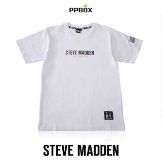 Steve Madden NYC 燙金 重磅 白短T T恤【SM_80452】T-Shirt 短袖 棉衣 棉短袖 衣服