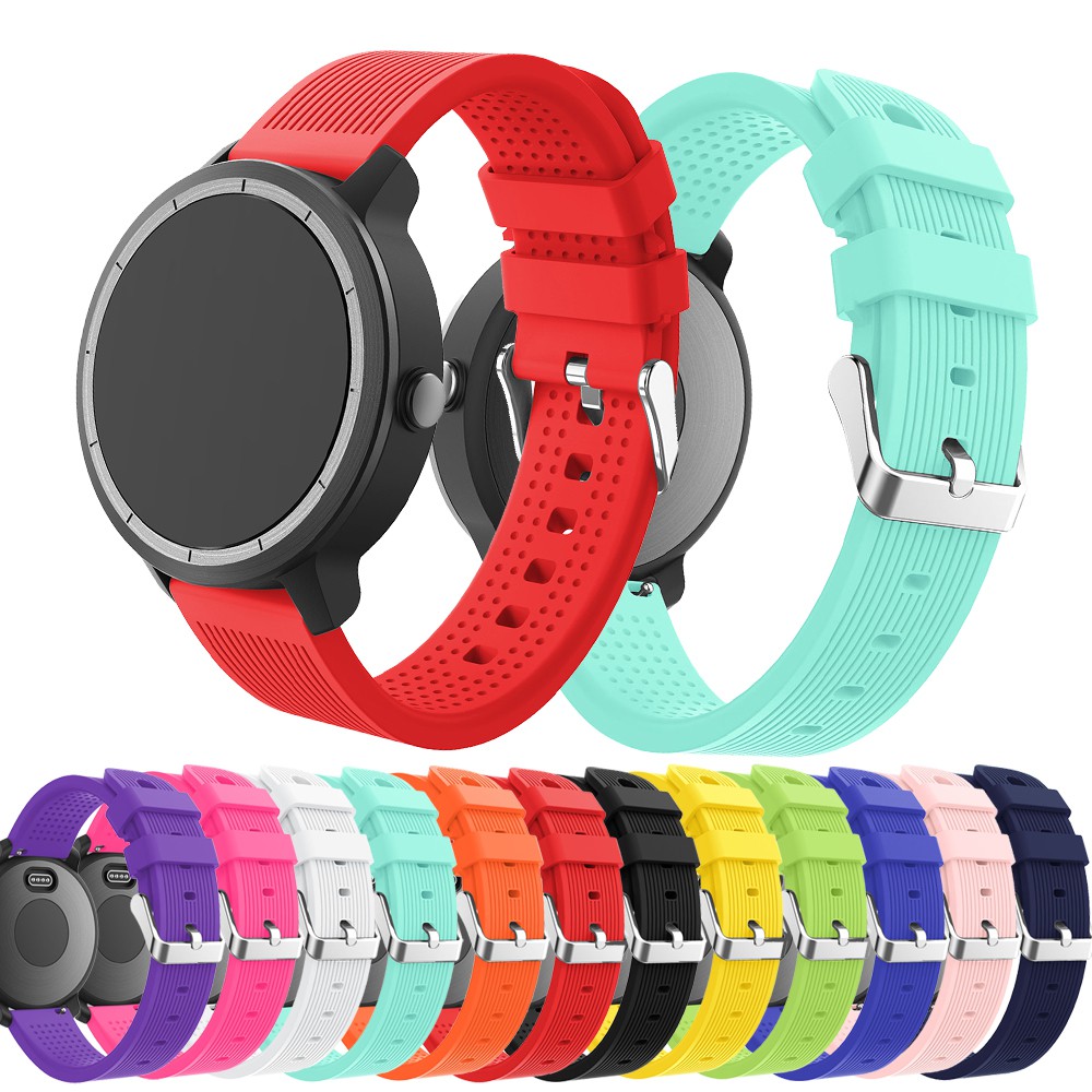 佳明Garmin vivoactive 3川字紋矽膠表帶運動腕帶vivomove HR通用硅膠錶帶