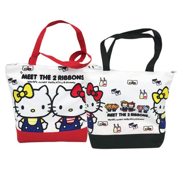 【三麗鷗Hello Kitty】KT 雙胞胎 手提袋 補習袋 手提袋 補習袋