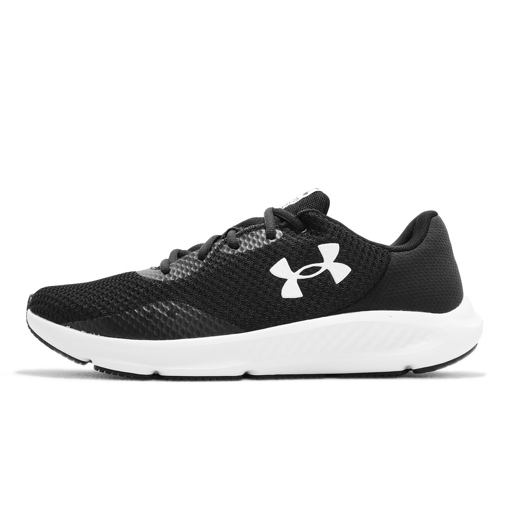 Under Armour 慢跑鞋 Charged Pursuit 3 黑白 男鞋 運動鞋【ACS】 3024878001