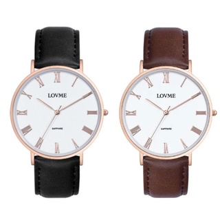 【LOVME】羅馬時刻學院風皮革腕錶 VL3012M-4C-241 / VL3012M-43-241 現代鐘錶