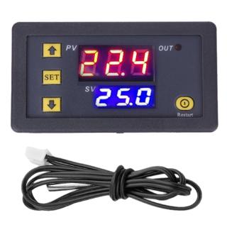 W3230 DC 12V 24V AC 110V-220V 20A 數字溫度控制器 LED 顯示恆溫器帶加熱/冷卻控制