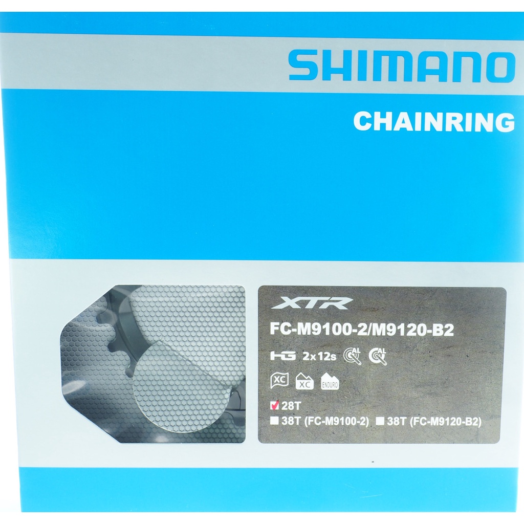 Shimano XTR FC-M9120-B2/M9100-2 登山車 雙盤用 28T 齒片 一片 2x12用
