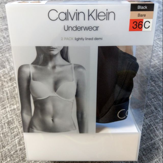 轉賣costco好市多•CK女舒適軟鋼圈內衣兩入組CALVIN KLEIN凱文克萊舒適內衣兩件組36C