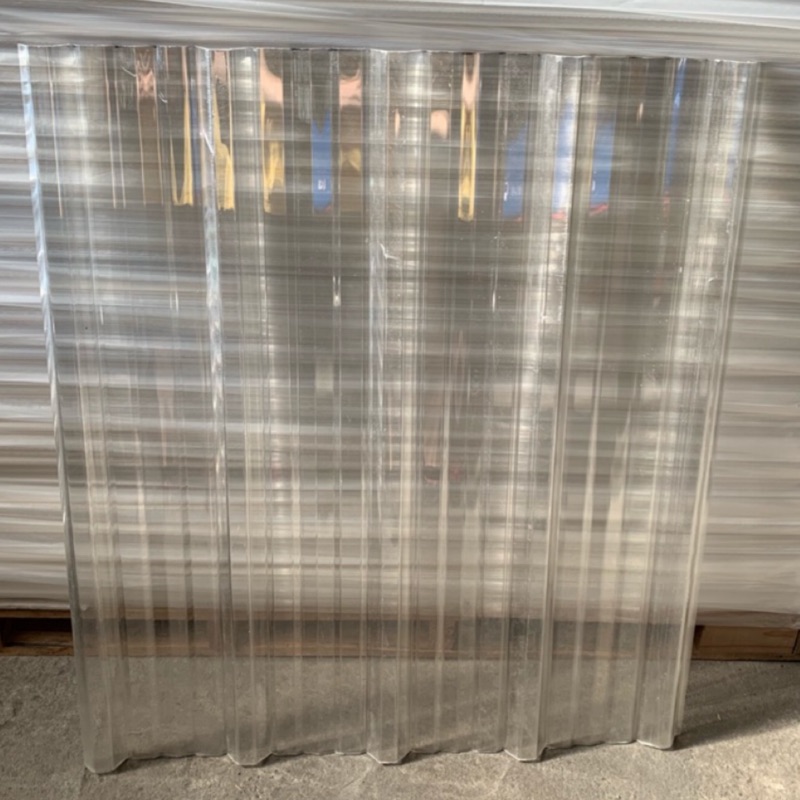 訂製品 6尺 透明 pc 角浪 (圖一） 寄送桃園 指定下標區 遮雨棚 陽台 戶外遮雨板 遮陽