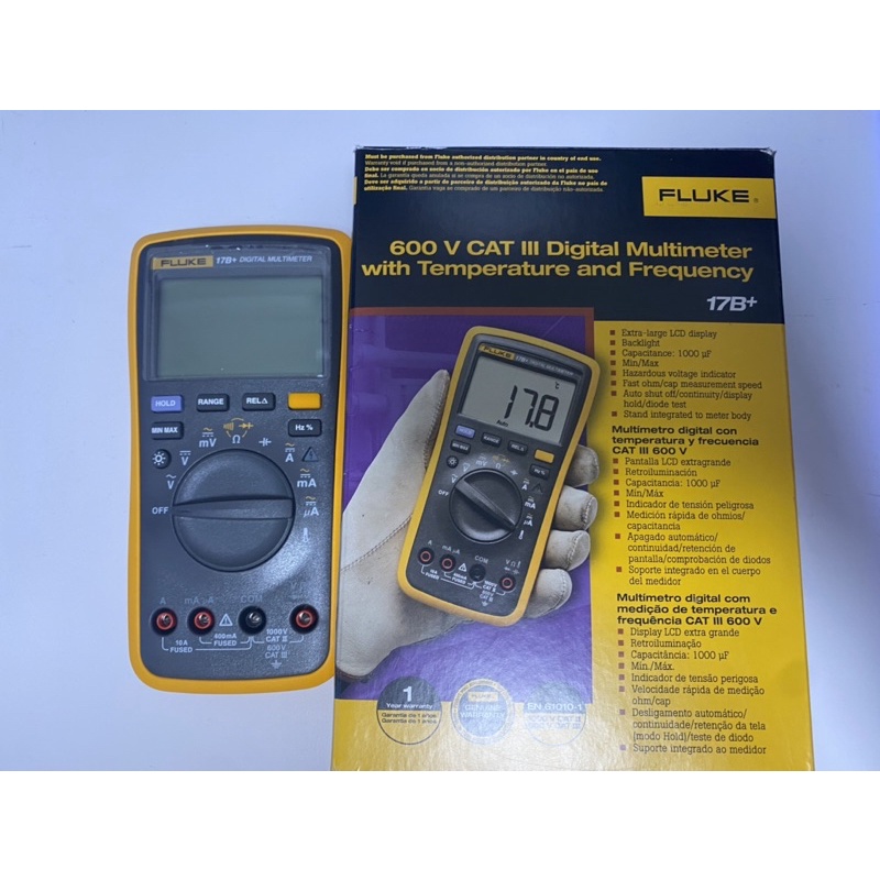 【二手】Fluke 17B+ 買來不會用 三用電錶