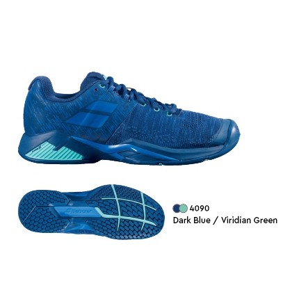 &lt;英喬伊體育&gt; BABOLAT男網球鞋Propulse Blast AC DARK BLUE(米其林全區選手款)2021