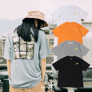 TNF 日版 2021SS THE NORTH FACE TEE 黑 白 橘 灰 登山圖片 照片T【NT32146