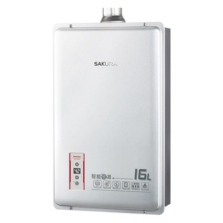【櫻花熱水器】DH1603 智慧恆溫 16L強排熱水器 16公升熱水器【原廠公司貨、原廠保固】櫻花16公升強制排氣熱水器