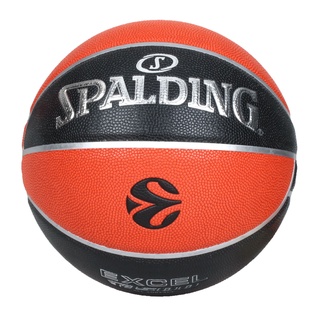 SPALDING TF-500 歐冠盃系列 #7合成皮籃球(室內外 7號球 斯伯丁 「SPA77101」 黑橘銀