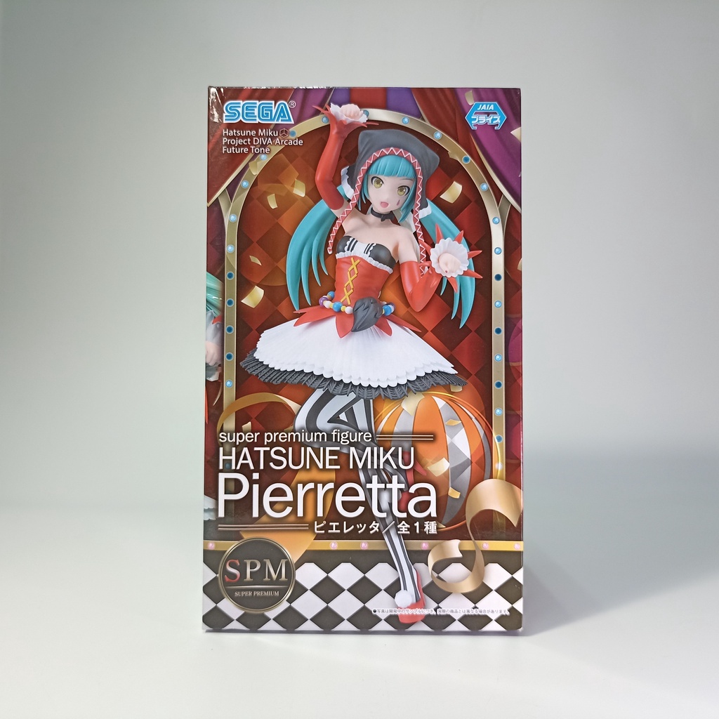 日版 正版!景品公仔 SEGA 初音未來 SPM 初音 Pierretta 名伶計畫 法國小丑 初音 (盒況普通)