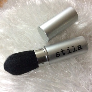 Stila#31號銀色金屬管修容伸縮刷/腮紅刷/攜帶刷-松鼠毛-全新稀有-市價$1100