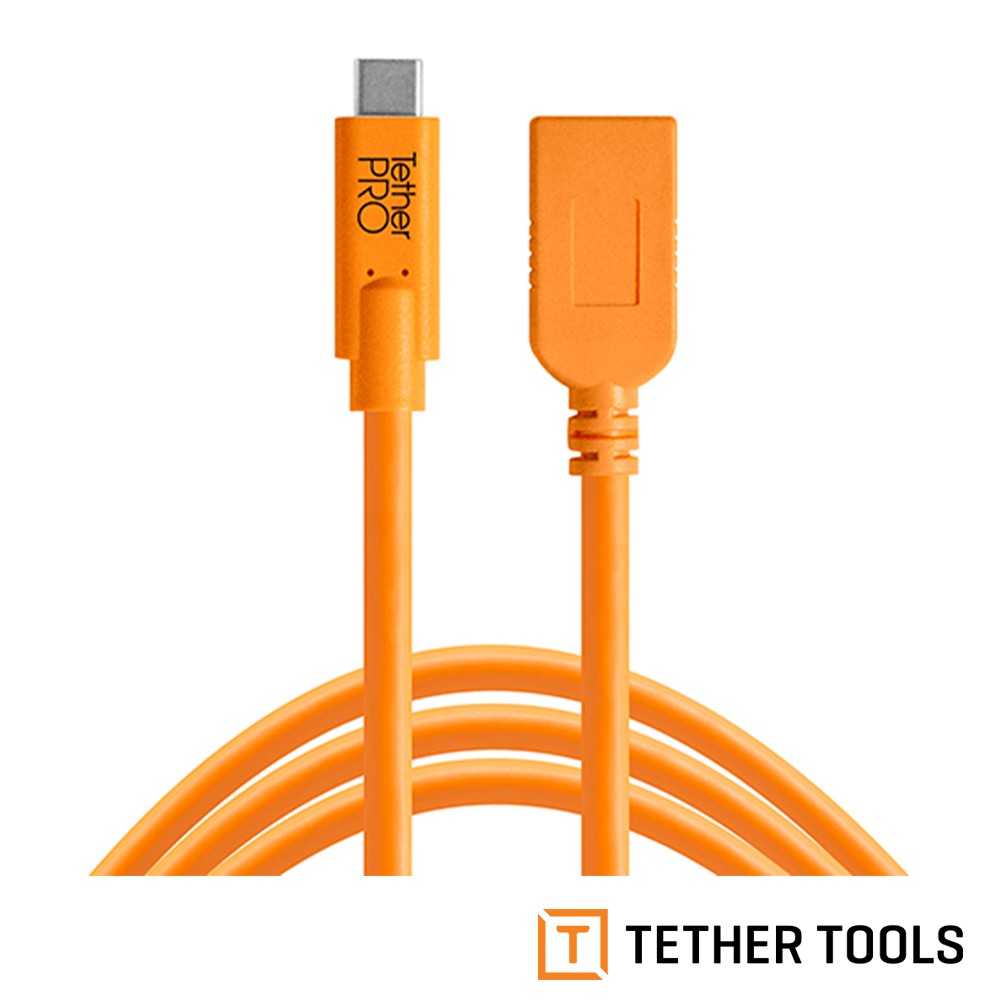 Tether Tools CUCA415-ORG USB-C TO USB A 傳輸延長線