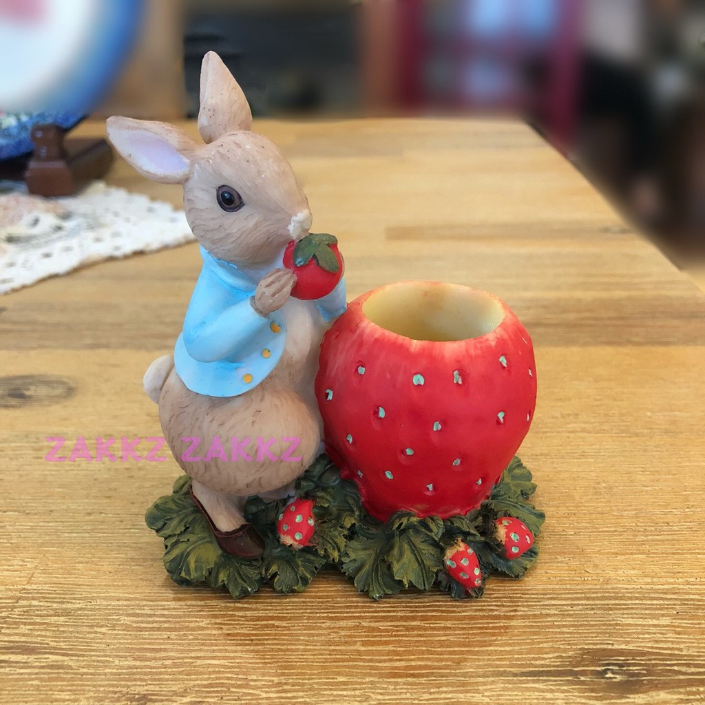 [HOME] 彼得兔 比得兔 正版授權 PETER RABBIT 草莓牙籤罐 棉花棒罐 居家 民宿 店面 餐廳 送禮