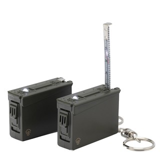 RETRO MOTIF 軍綠彈藥箱造型捲尺LED燈鑰匙圈 Ammo Box LED Keychain