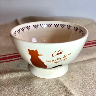《齊洛瓦鄉村風雜貨》日本zakka雜貨 日本製職人手工製作紅色貓咪系列拿鐵碗