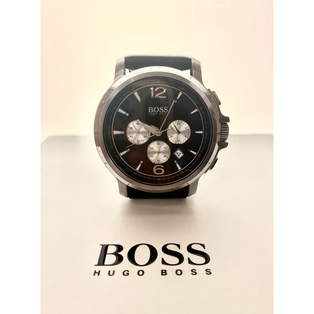 原廠公司貨 HUGO BOSS 手錶三眼計時 石英錶 男士時尚腕表