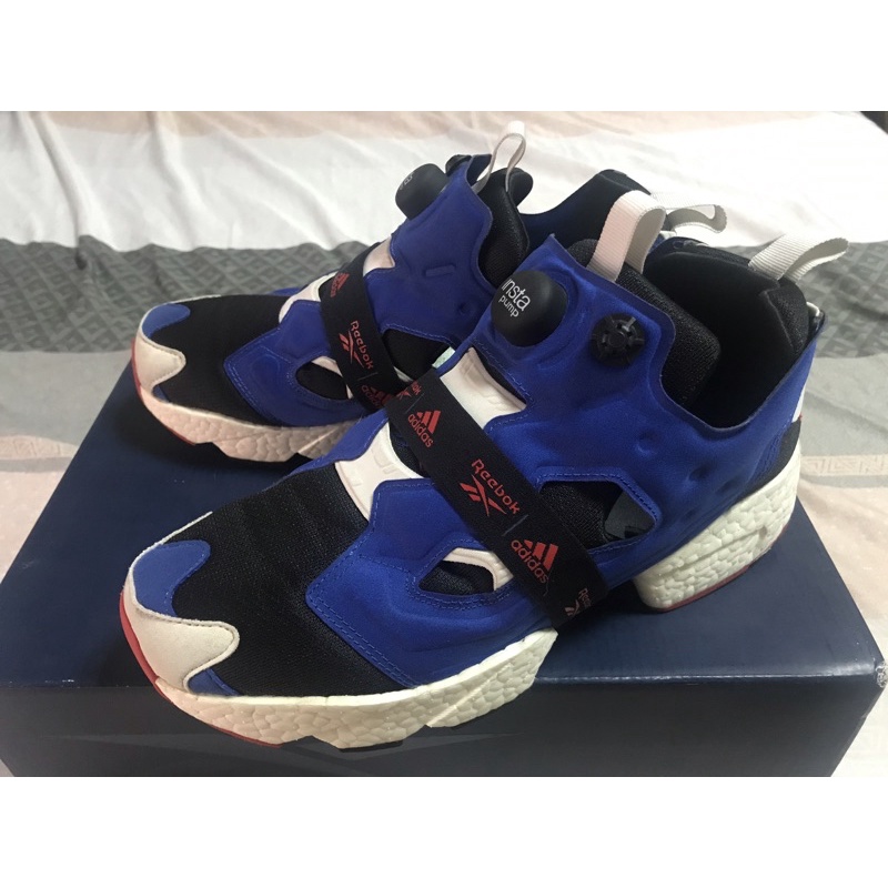 Adidas X Reebok Instapump Fury Boost聯名鋼彈三色旗配色 藍白紅