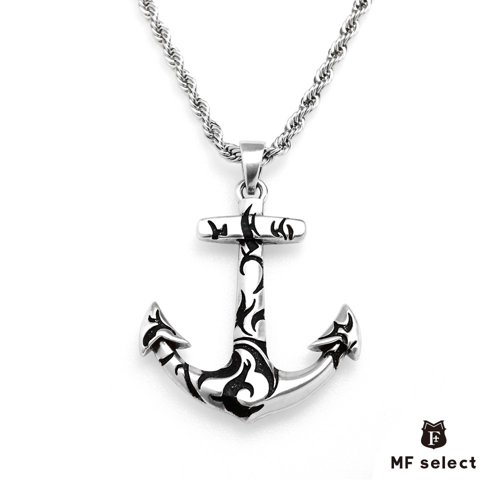 【MF select】船錨&amp;刺青圖騰 造型項鍊 不鏽鋼項鍊 (NLAJA1156N)