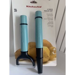 KitchenAid 經典系列 Y型削皮刀2件組 湖水藍