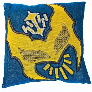 ☆阿Su倉庫☆WWE摔角 Sin Cara Triple Woven Pillow 面具圖騰抱枕 絕版商品特價中