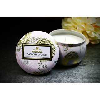 Voluspa 美國 香氛精油蠟燭 荔枝 Panjore Lychee 4oz 迷你鐵罐 全新 限量