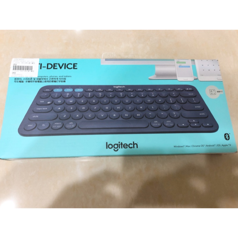 羅技多功能藍牙無線鍵盤 k380 黑色