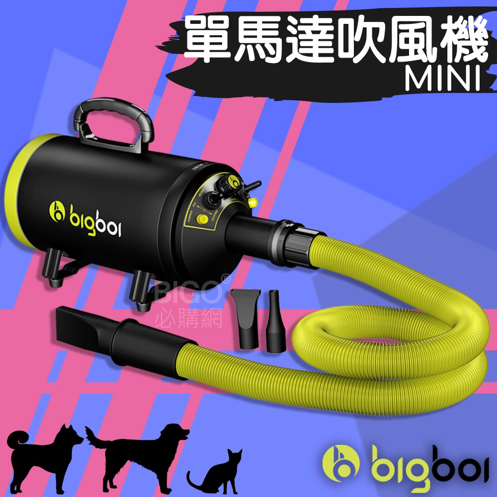 搶購款~bigboi MINI 寵物單馬達吹風機 吹水機 汽機車用 汽車美容 居家用品 寵物美容 寵物美容吹風機