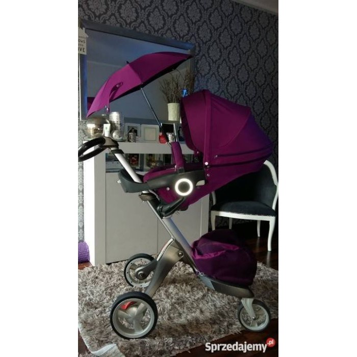 【美國媽咪】Stokke xplory v3 頂級夢幻紫 手推車 目光吸塵器 高景觀 雙向 全功能 嬰兒車 娃娃車公司貨