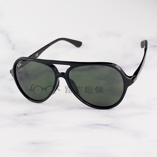 【LOOK路克眼鏡】 RayBan 雷朋 太陽眼鏡 膠框 飛官款 金屬鏡腳 黑框 RB4235F 901