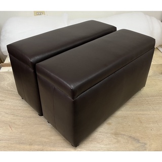 台灣制造小沙發絕版皮革/超柔軟收納椅