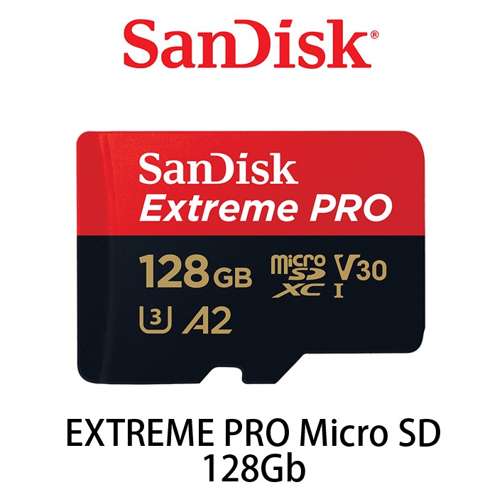 SanDisk 晟碟 Extreme Pro 128G SDXC Micro sd 記憶卡 U3 A2 V30 酷BEE