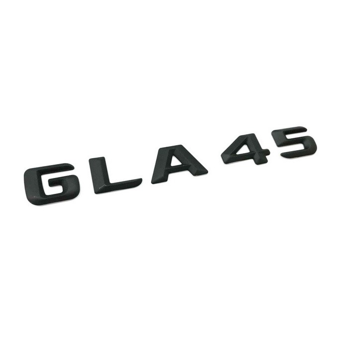 【JR 佳睿精品】BENZ 賓士 尖型 GLA45 消光黑 霧面黑  後箱 字體 字貼 標誌 高度23mm