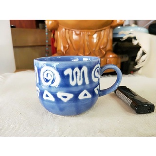 藍 咖啡杯 馬克杯 杯子 水杯 茶杯 花茶杯 小杯 瓷杯 廚具 日本製 陶瓷 瓷器 食器 可用於 微波爐 電鍋