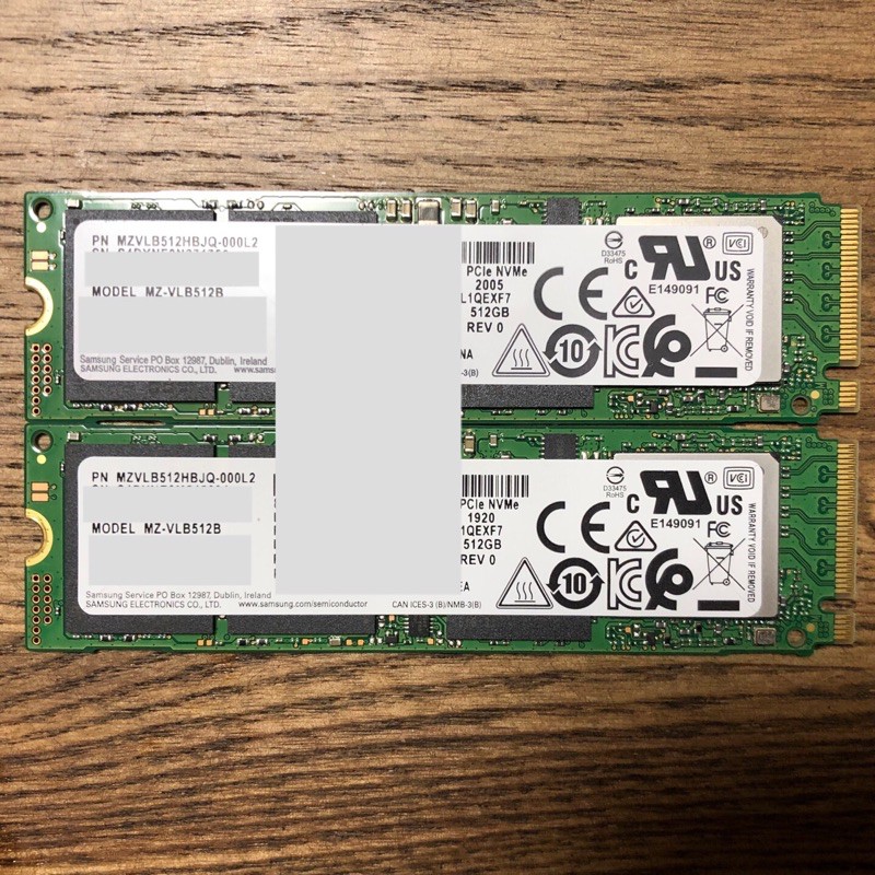 Samsung PM981a M.2 2280 SSD 512G/1T