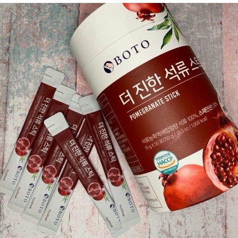KR✈️ 韓國🔥BOTO 紅石榴汁隨身包15g*50包/桶