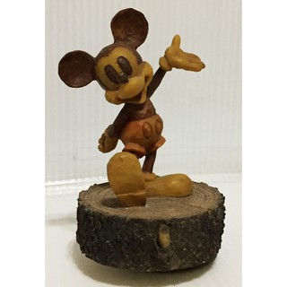 【逸品瑕疵館】DISNEY STORE 東京迪士尼專賣店【仿木雕造型米奇旋轉音樂鈴】公仔音樂鈴模型 絕版逸品
