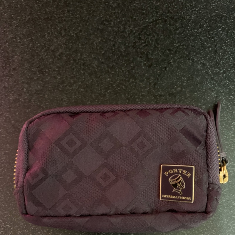 Porter 深紫色零錢包