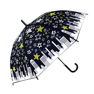 【Carry Umbrella】EVA環保長傘(Star City)｜晴雨兩用 防風 抗風【滿千免運】