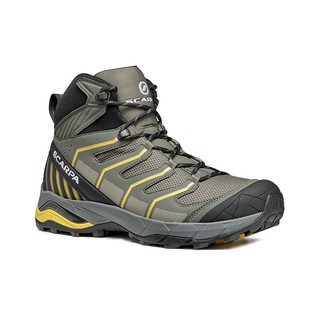 SCARPA 男款 義大利 MAVERICK MID GTX 多功能登山鞋 綠橄欖/硫磺 63090200 綠野山房