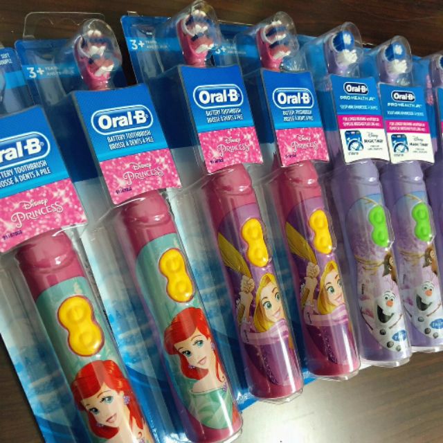 🔹現貨 Oral-b 歐樂B兒童電動牙刷(粉色公主款) 3歲以上適用 附電池
