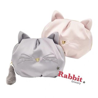 🎉小兔雜貨🐰🎉日本 gelato pique 甜美小貓咪造型緞面化妝包/造型包覆拖鞋/方形面紙收納化妝包/造型眼罩